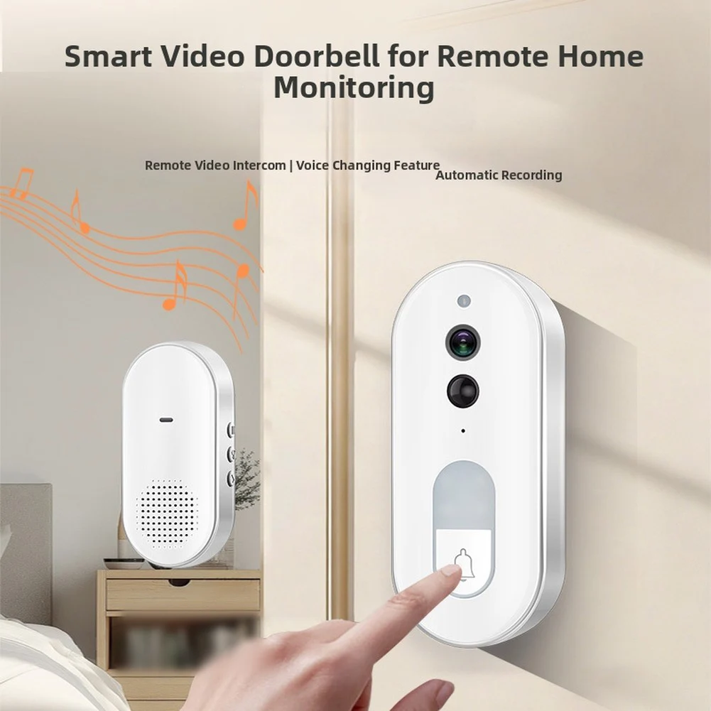 

For Tuya WiFi Smart Video Intercom Doorbell Two-Way Video For Night Vision Low Power Doorbell For Home Security & Protection