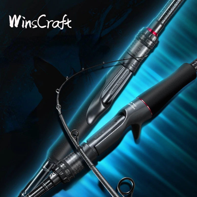 

WinsCraft High Carbon Distance Throwing Rod, Ultralight Spinning Lure, Casting Fishing Rod, Topmouth Culter, 2 Section