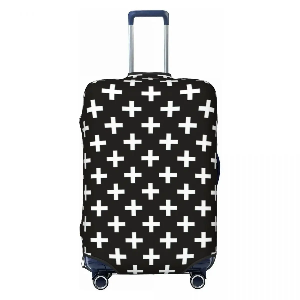 

Crosses | Criss Cross | Swiss Cross | Hygge Print Luggage Protective Dust Covers Elastic Waterproof 18-32inch Suitcase Cover