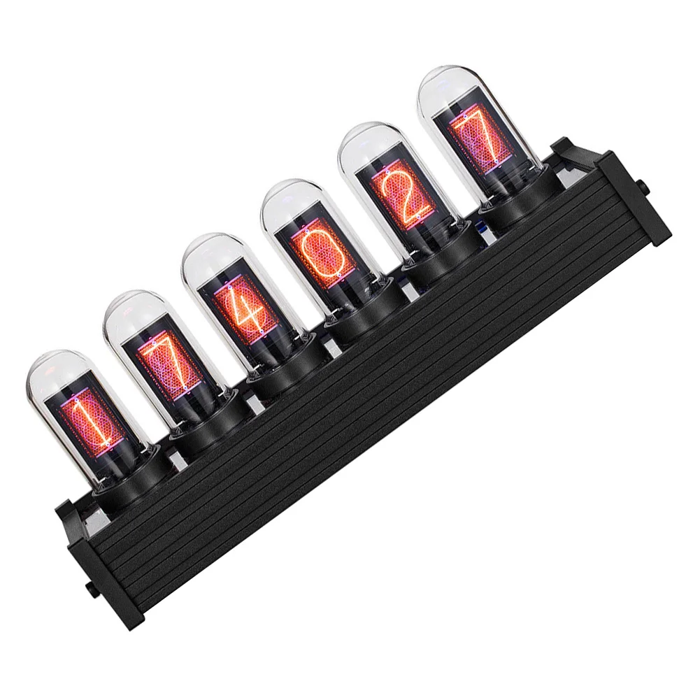 Digital IPS Tube Clock DIY Nixie Style Display With PC Control RGB Light For Desktop Decor Electronic Development Kit