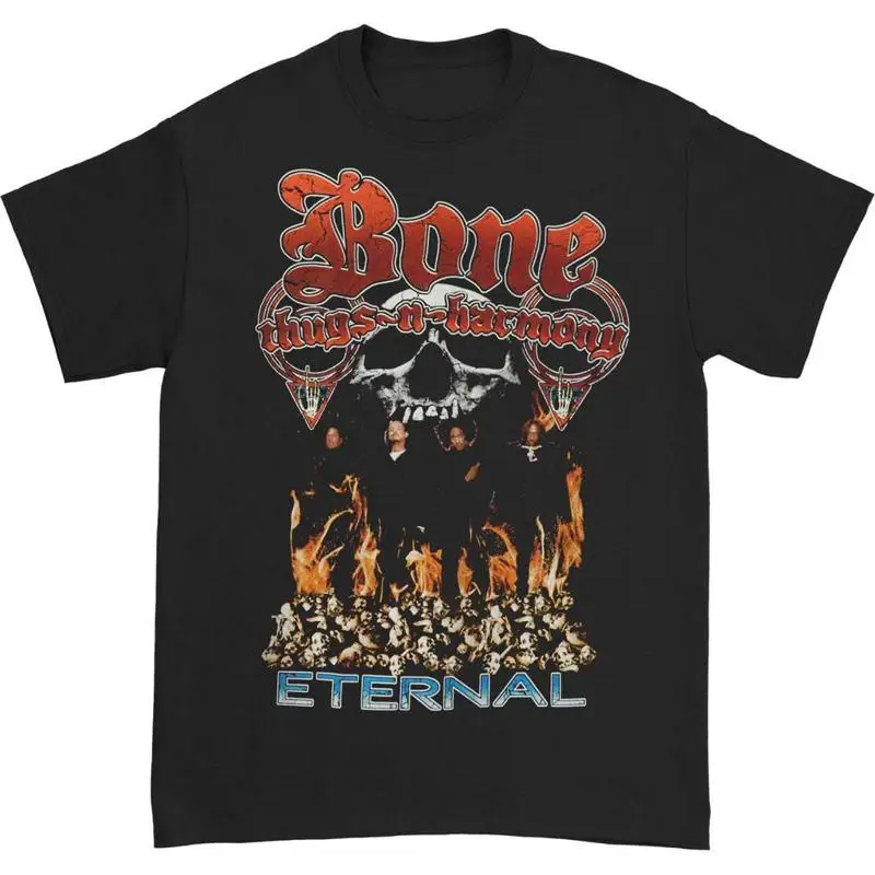 

Authentic BONE THUGS N HARMONY Eternal Slim Fit T Shirt Black NEW