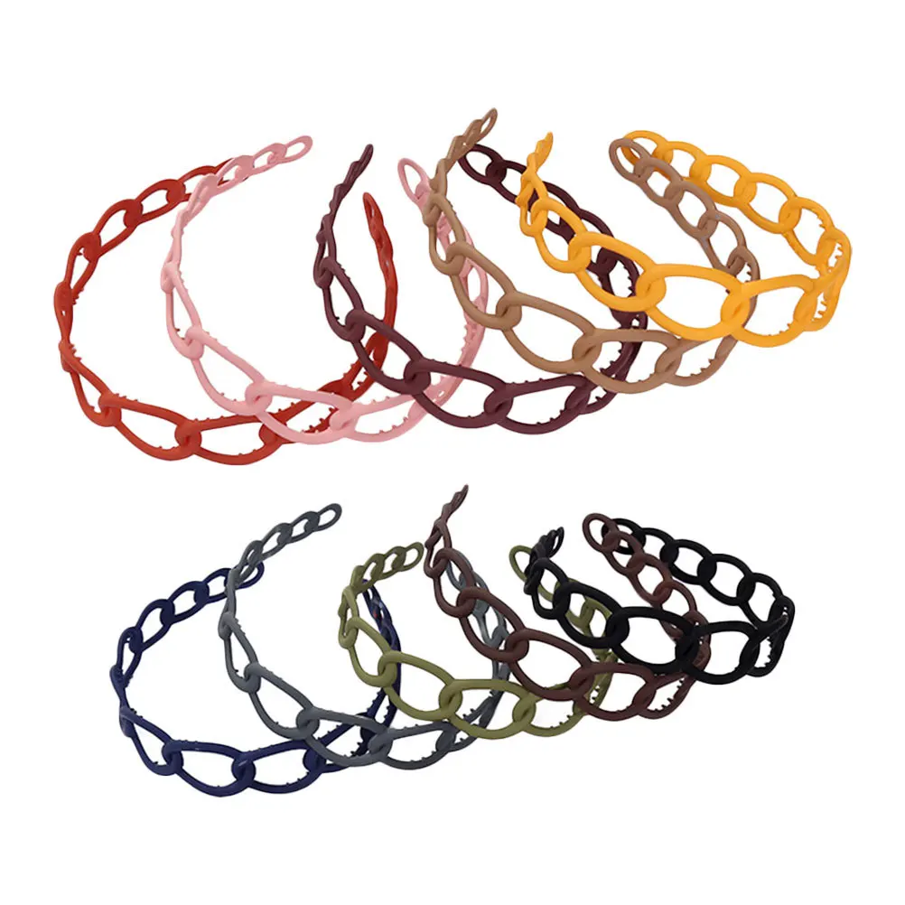 

10 шт., матовые обручи для волос для женщин, легкие, удобные, приятные для кожи, уникальные головные уборы, вечерние, свадебные, повседневные повязки на голову