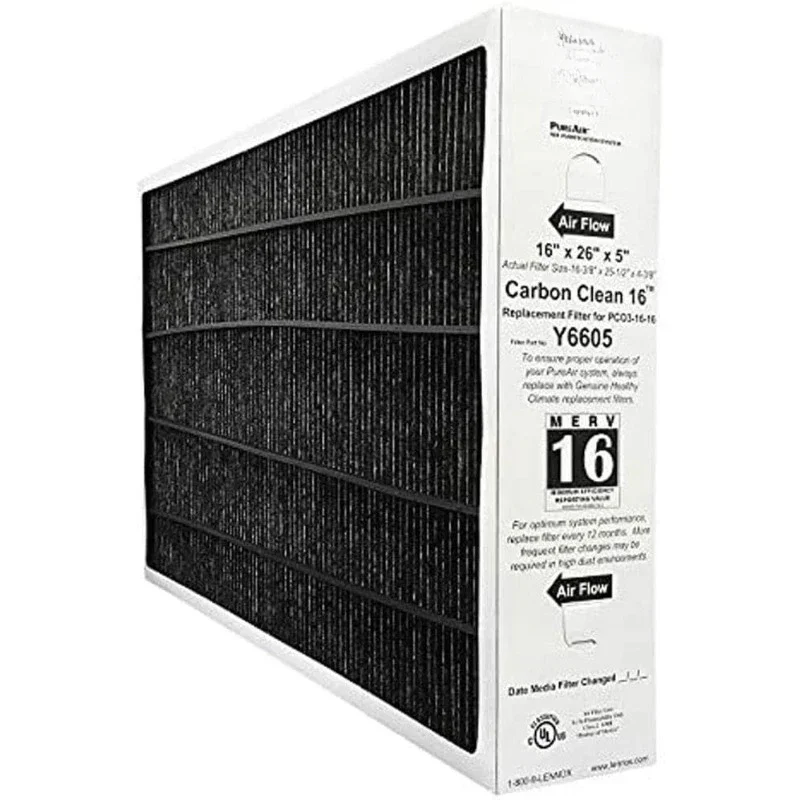 Pack of 2 16 x 26 x 5 Inch MERV 16 Efficient Air Filter Replacement for PCO3-16-16 Air Purifier Cleaner Purification Systems