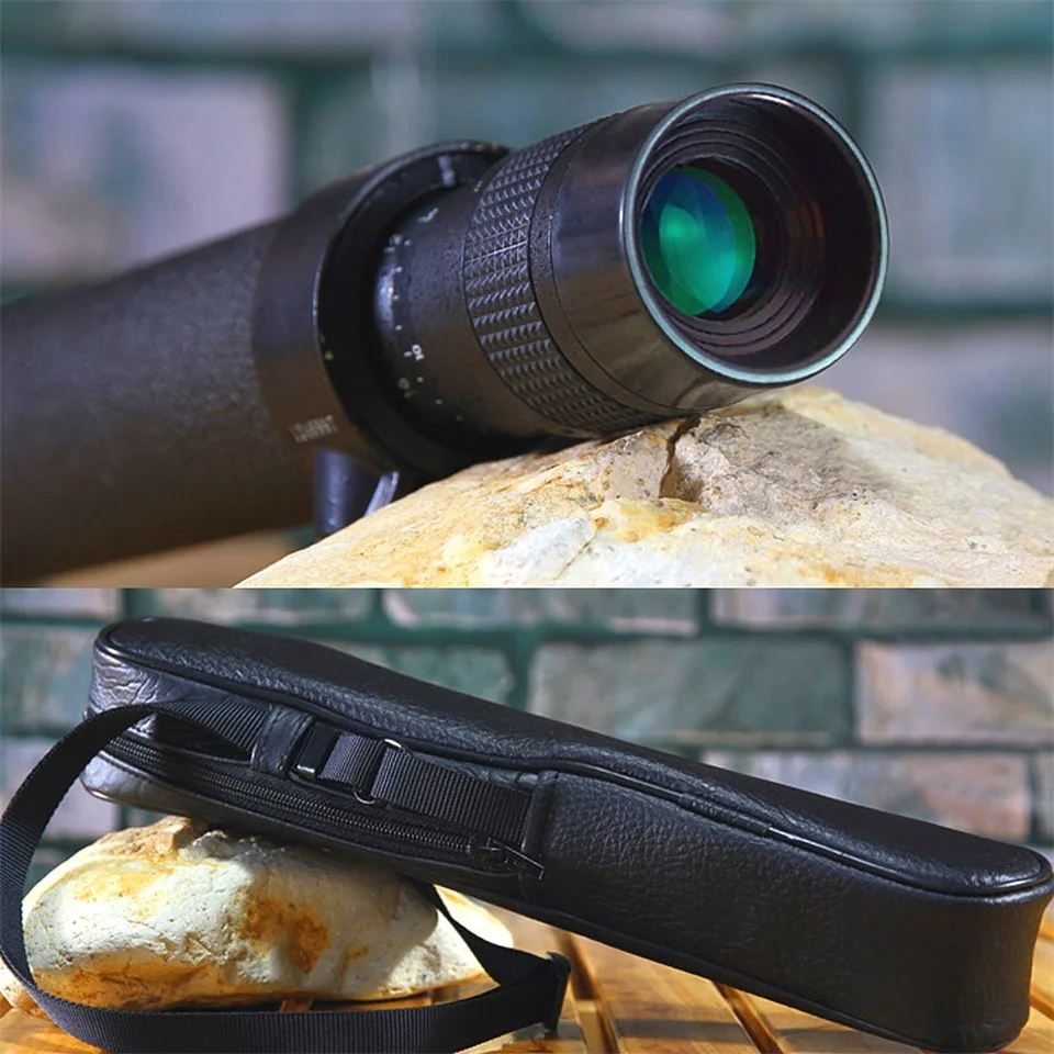 Baigish Monokular-Zoom-Teleskop, 8–24 x 40, HD, leistungsstarkes optisches Metallobjektiv, astronomisch, mit großer Reichweite, Original Bak4, russisches Schwarz – Detail 8