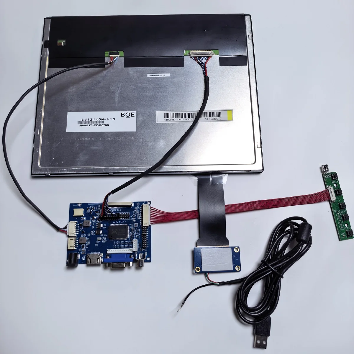 12.1-inch Industrial Medical Touch Display Module IPS 1024X768 USB Plug and Play 10-Point Capacitive Screen - view 2