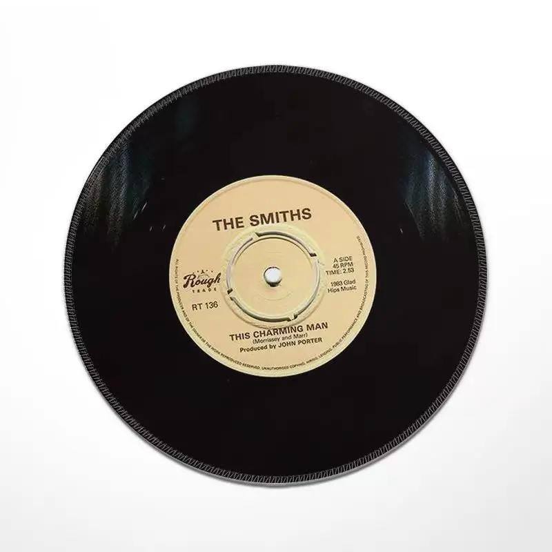 

Круглый коврик для мыши Creative Record Rock, небольшой размер, подходит для геймеров, домашнего компьютера, противоскользящий, моющийся, качественное украшение