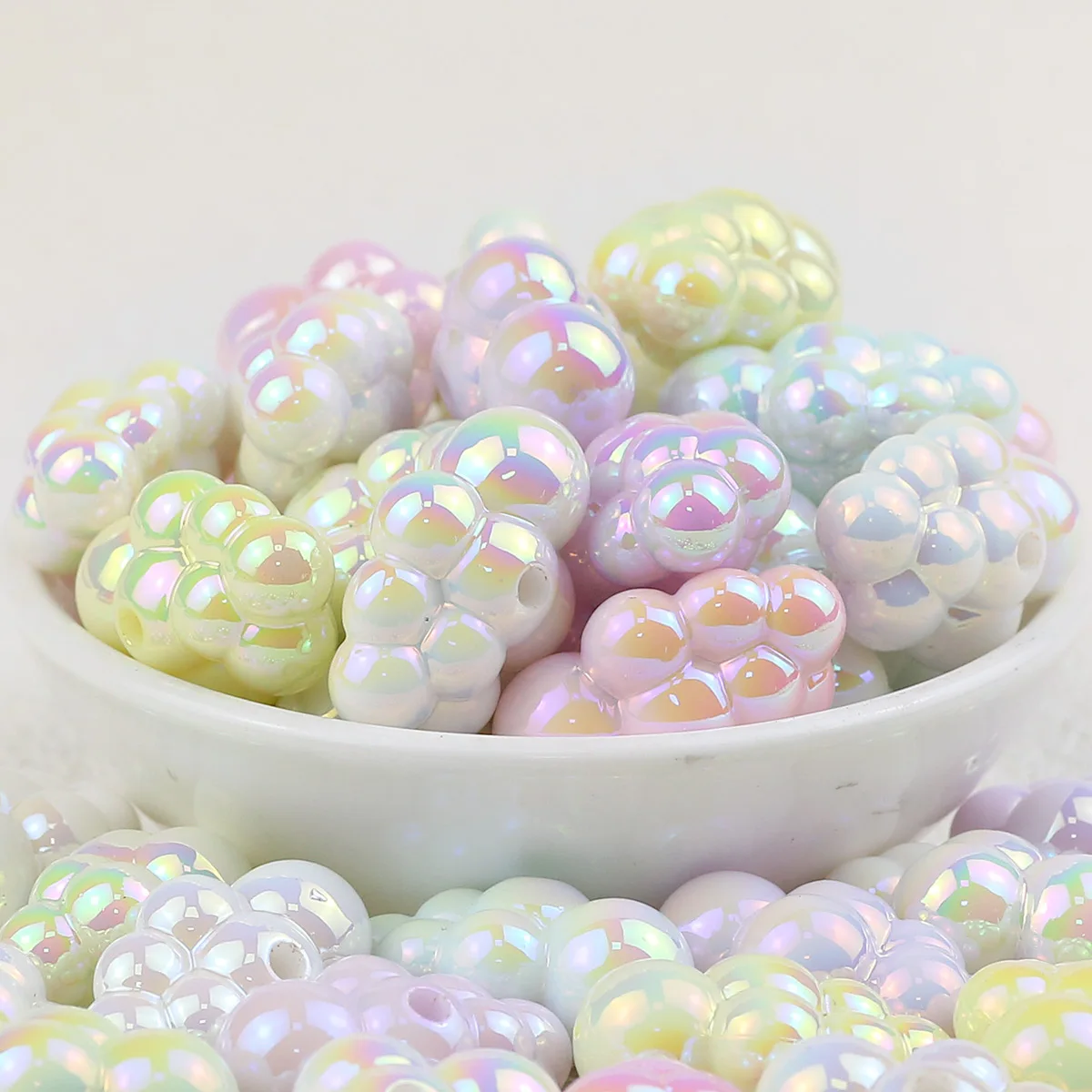 10/20pcs Sweet Pastel Cloud Acrylic Spacer Beads 18x25mm For Jewelry Making DIY Necklaces Bracelets Accessories Craft Supplies