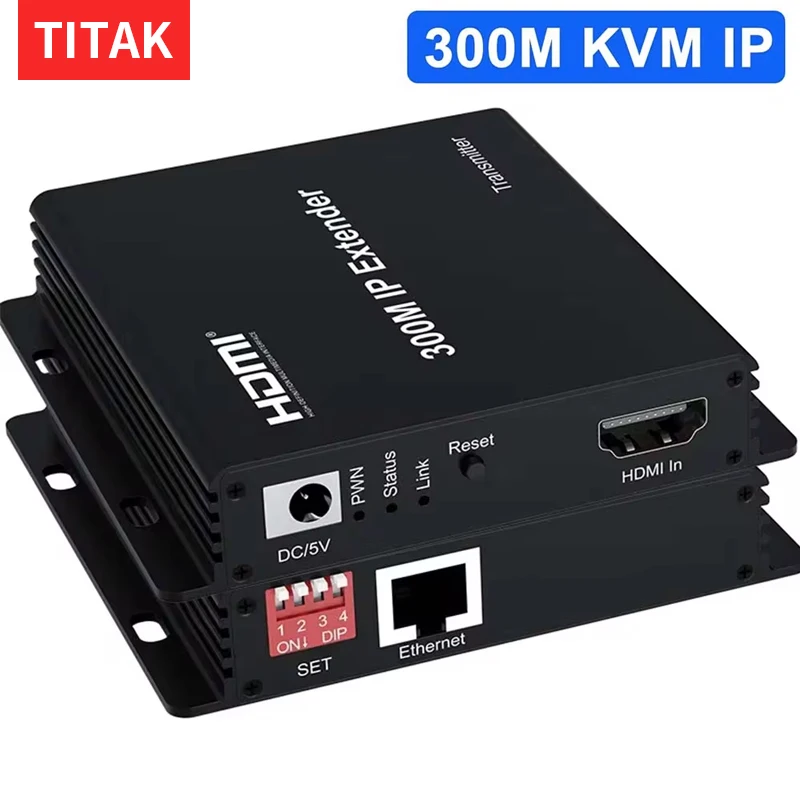 

300m HDMI KVM Extender over IP RJ45 Ethernet Lan Network cable Muitlpoint cascade Extender HDMI Video Transmitter and Receiver