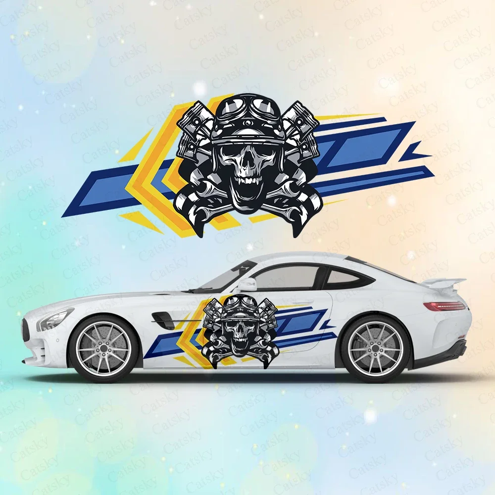 

Ghost Rider Skull Large Car Stickers and Decals Car Body Stickers Car-Side Decals Waterproof Car Vinyl Stickers