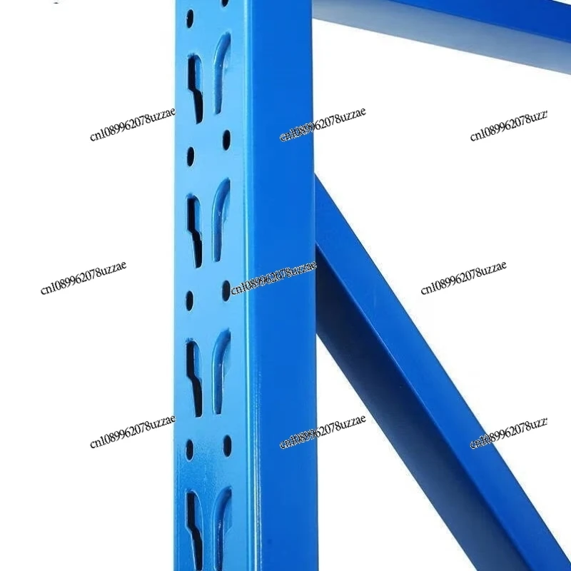 Warehouse Shelf Warehouse Warehouse Storage Light Multifunctional Display Shelf 4 Floors White Length 200