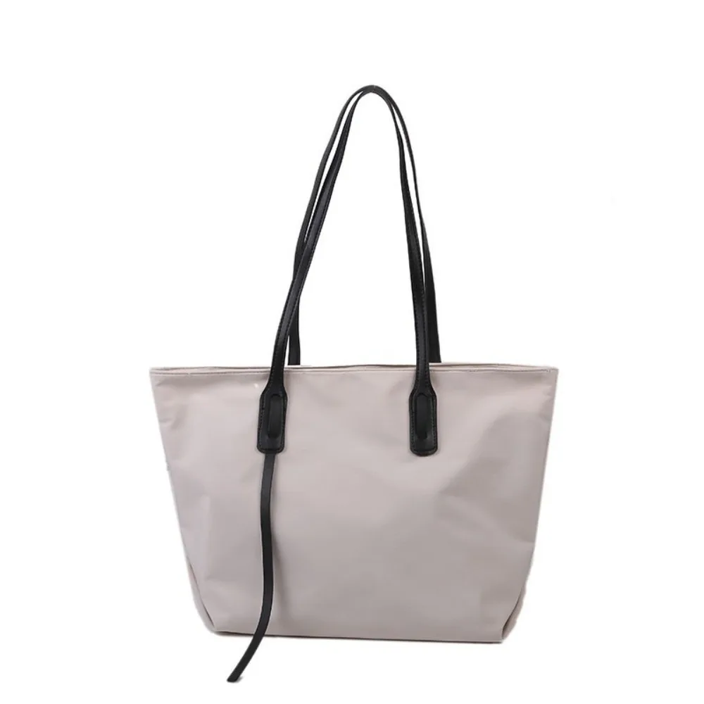 Fashion Versatile Tote Bag Solid Color Soft Shoulder Bag Large Capacity Ladies' Bag For Women