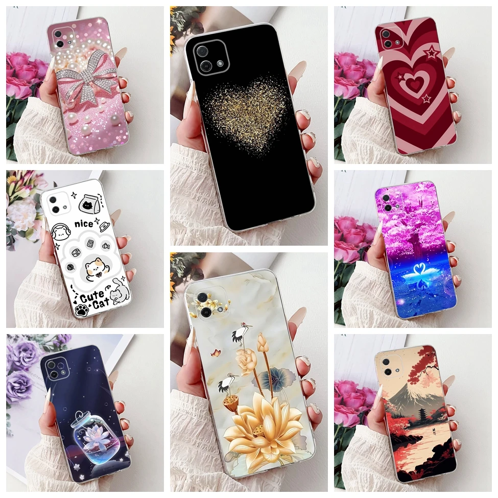 

Прозрачный чехол для Oppo A16e CPH2421 A16k CPH2349 для Oppo A16e, роскошный чехол с бабочкой, модными цветами, крутой лев, милый окрашенный
