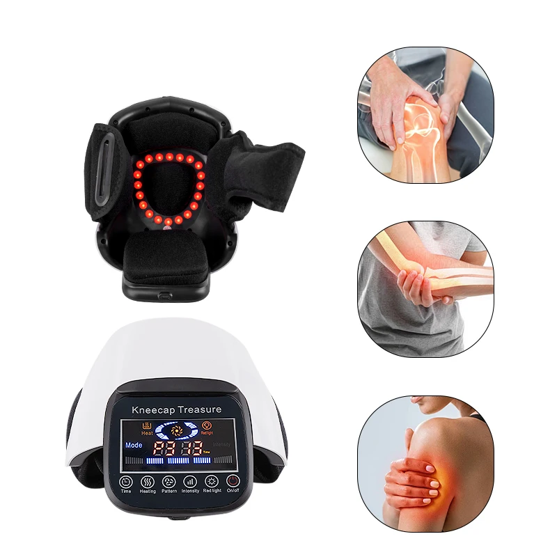 Massaggiatore per ginocchio alimentato tramite USB, dispositivo per alleviare il dolore articolare e il calore, strumento per la cura del ginocchio per il recupero dell'artrite e delle infortuni