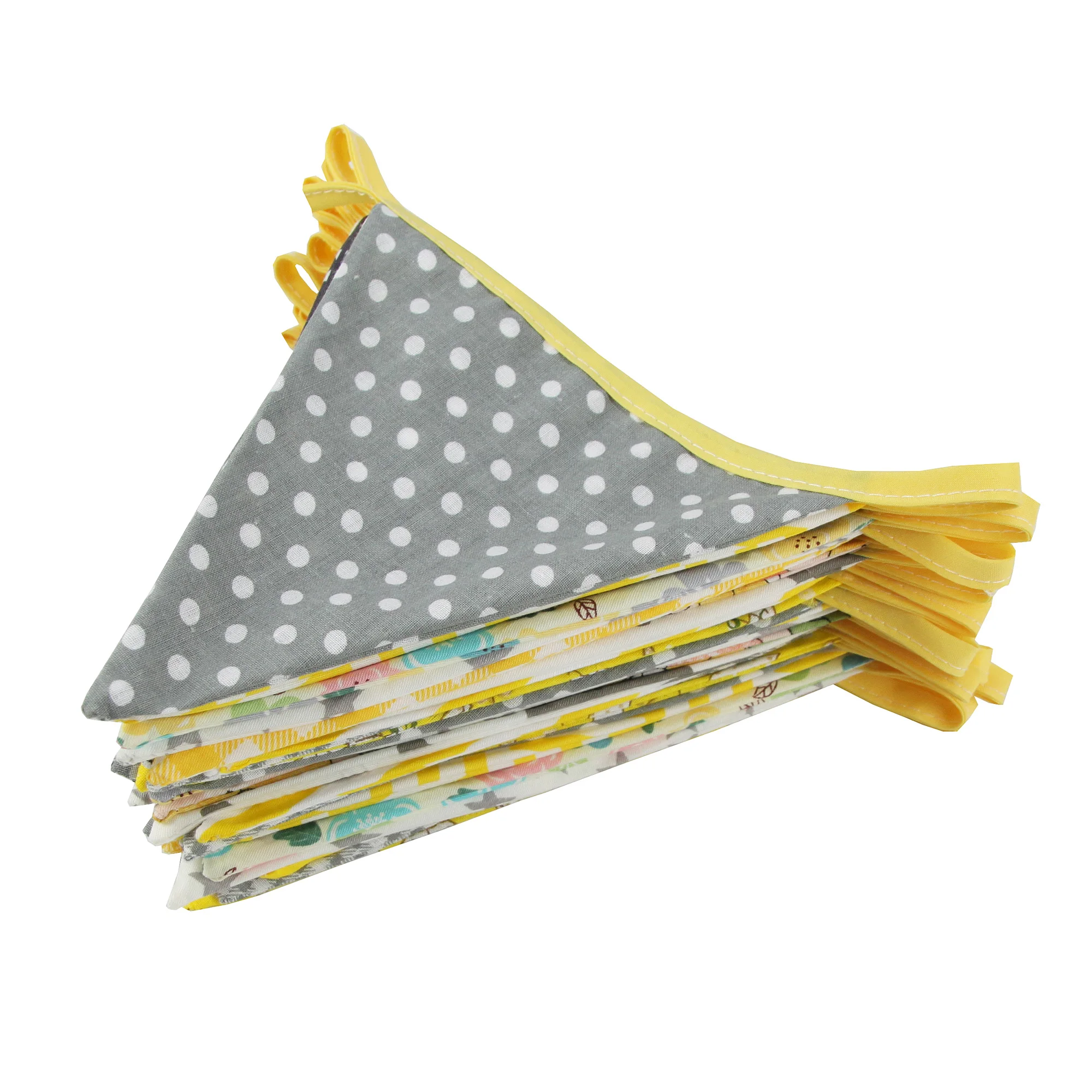 Neue 10 mt 36 fahnen Weiß Baumwolle Spitze Stoff Bunting Flags Hochzeit Party Dekoration Banner Hause Braut Dusche Bunting Garland – Detail 25