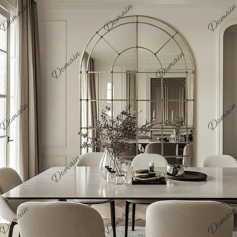 9SAA Luxury Gold Mirror Modern Living Room Custom Decoration Nordic Mirror Floor Aesthetic Garden Infinity Spiegel Wand Home Pr