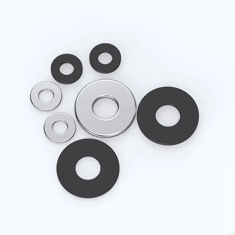 X6HF مجموعة حشوات الدراجات النارية المضادة للحشرجة من الفولاذ المقاوم للصدأ تمنع الاهتزاز #2