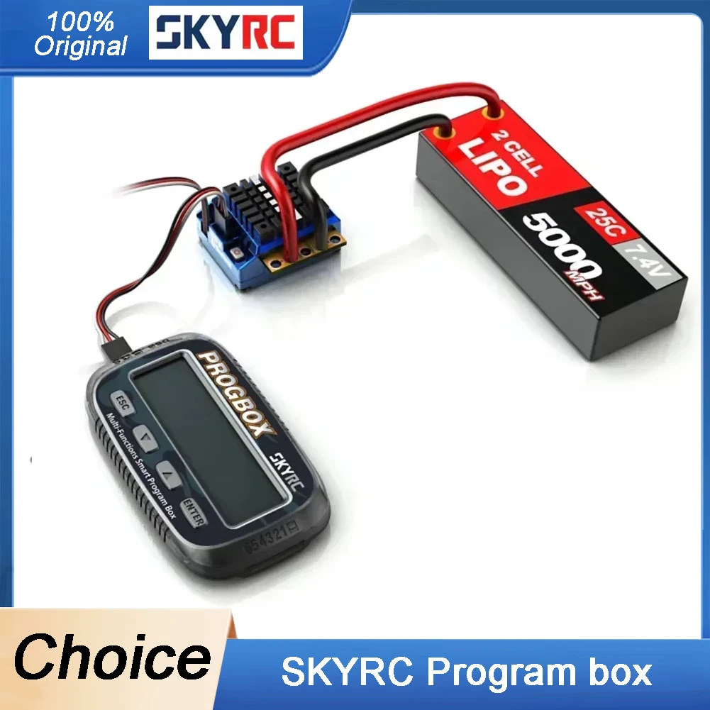 

SKYRC PROGBOX Six-in-one Smart Program Box - ESC Setting/Servo Tester/Motor KV/RPM Tester/Lipo Battery Monitor for RC Model Acce