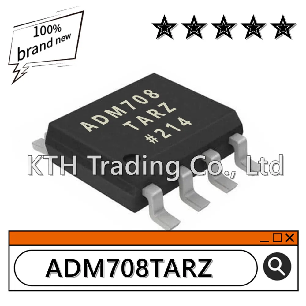 10Pcs/Lot Orginal New ADM708TARZ ADM708TAR ADM708 SOP8 Monitoring and reset chip Electronic components integrated circuit IC