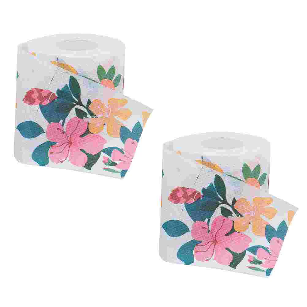 Papel higiênico decorativo, prático Home Tissue Supplies, impresso guardanapo para banheiro, lenço