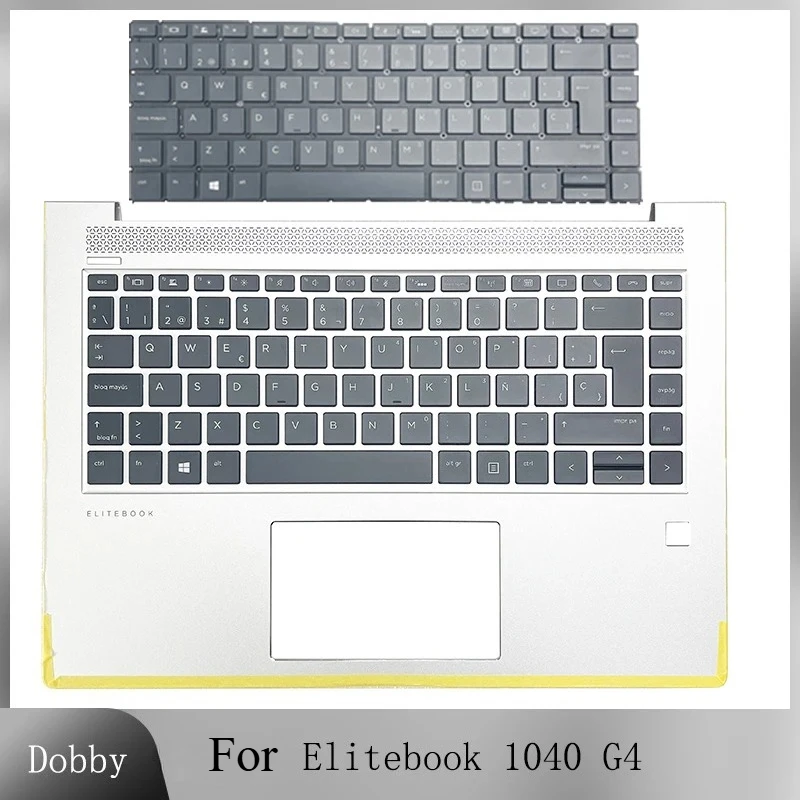 

New Original Laptop Spain Keyboard for Elitebook 1040 G4 L02267-001 Palmrest Upper Case Replacement Backlight Keyboard SP