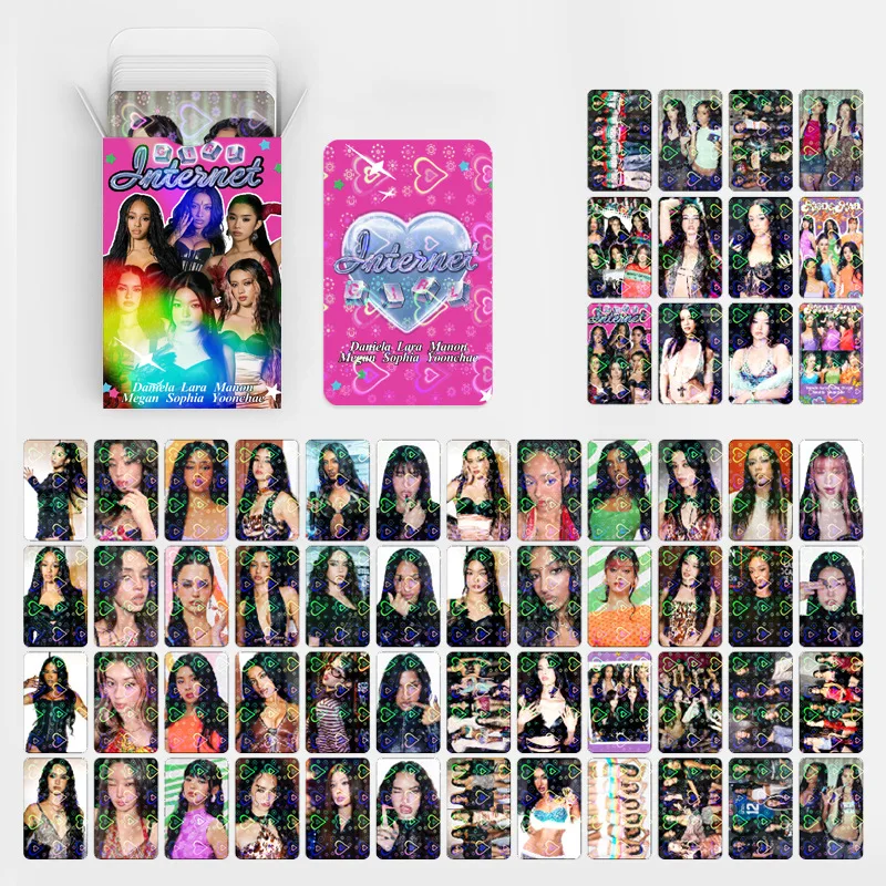 60pcs KATSE New Album Heart Shaped Holographic Film Photocards Kpop Merch Lomo Cards Set Fans Collection Cards GiftsYE image 3