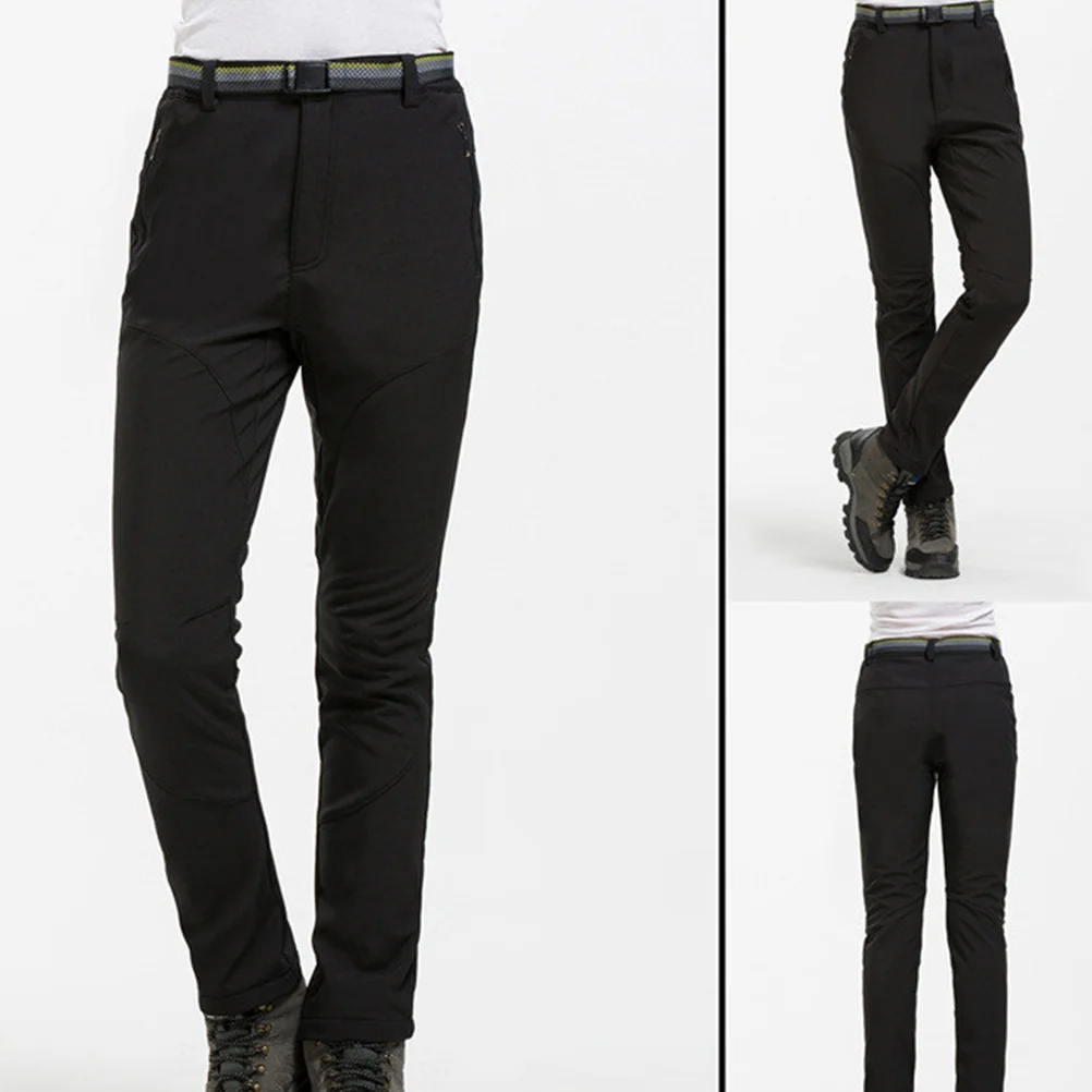 

Women Warm Thick Softshell Skiing Pants Size M Black Waterproof Windproof Lightweight Outdoor Hiking Skiing Pants