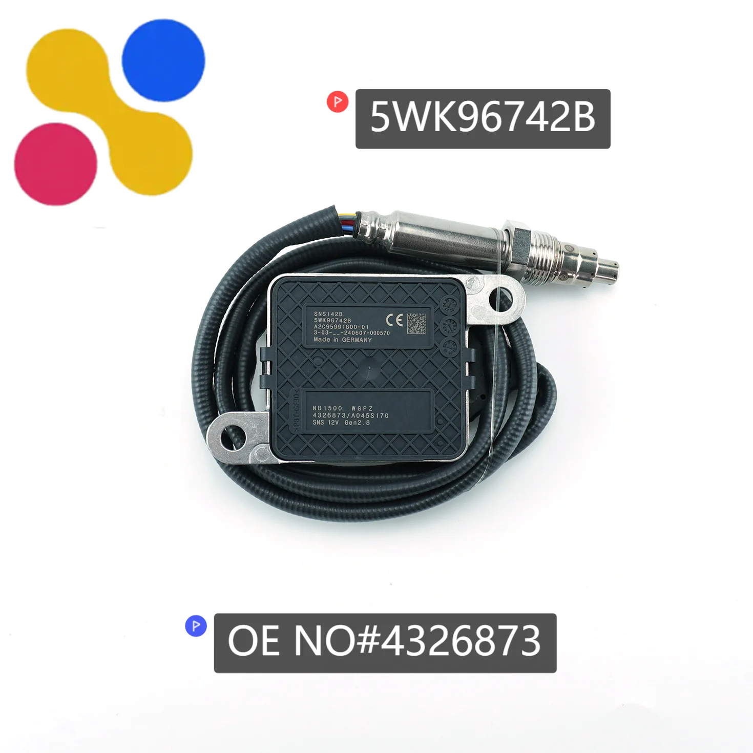 

5WK96742B 4326873 A045S170 NOx Sensor High Quality Nitrogen Oxygen Sensor for Cummins for Dodge Ram 2013-2018 6.7L Diesel