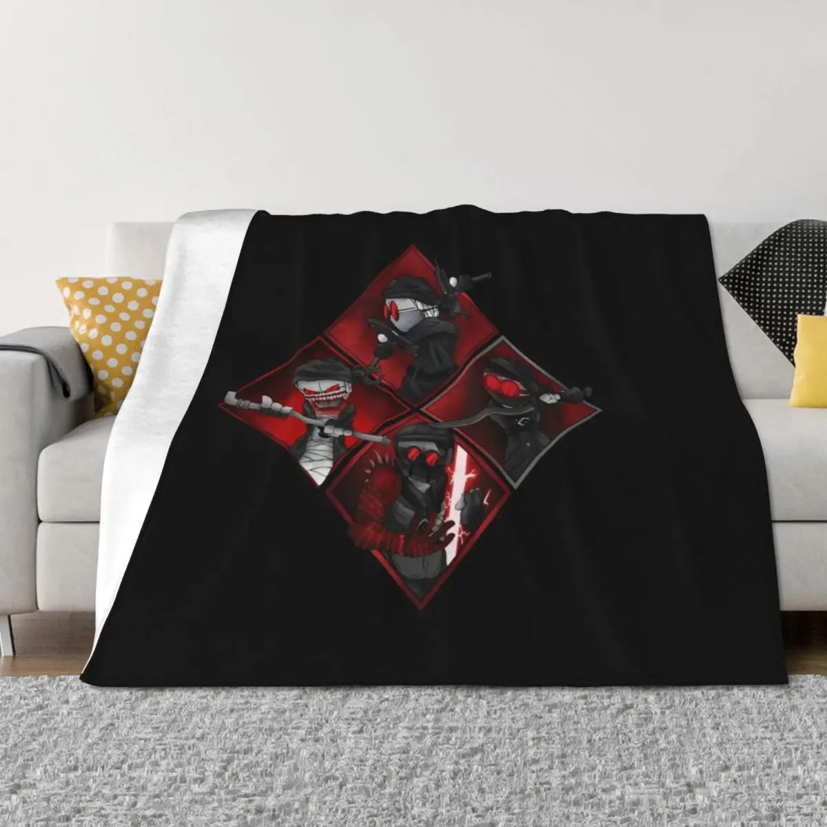

Madness combat 4 Hank j wimbleton art Throw Blanket Sofa Throw Extra Large Throw Cute Luxury Blankets