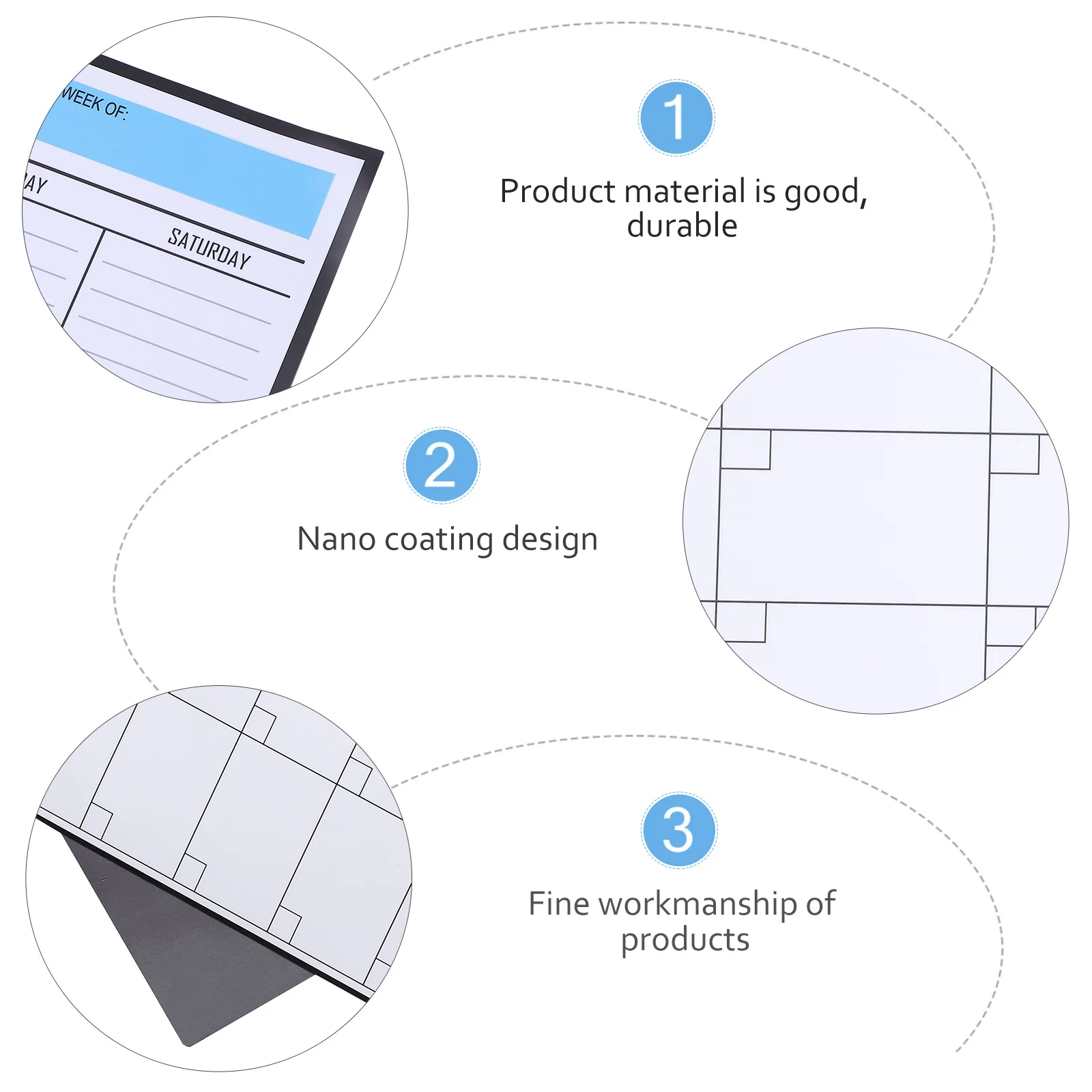 1pc Magnetic Message Board For Refrigerator Erasable Weekly Planner Removable Sticker Fridge Note Board Home Schedule Tool