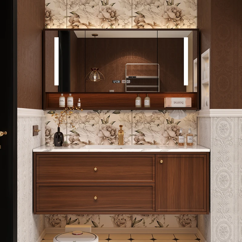 

Integrated Basin Bathroom Cabinet Combined Toilet Hand Washbasin