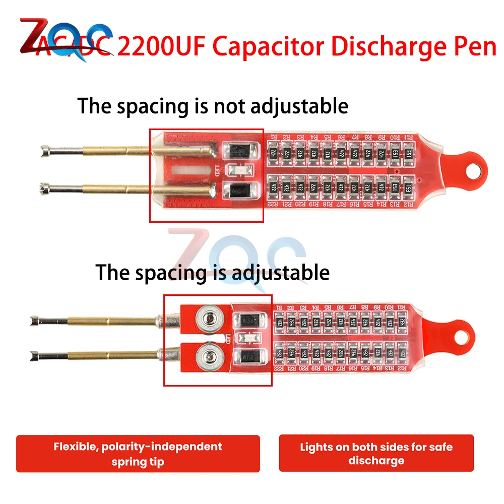 2200 UF Condensator Ontlading Gereedschap Hoogspanning Constante Stroom AC/DC Condensator Ontlading Snelle Ontlading Pen Elektrische Schok tool