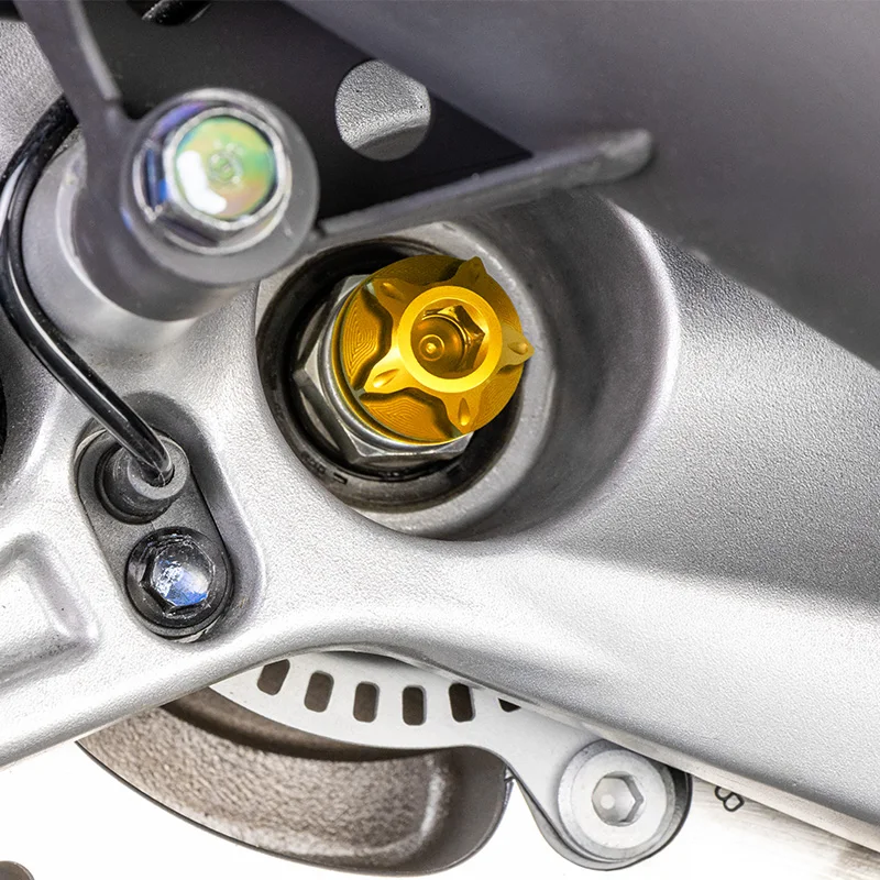 

For Honda Forza350 NSS 350 SH 350 Motorcycle Modification Accessories Rear Axle Nut Anti-Rust Cover Rear Wheel Screw Metal Cover