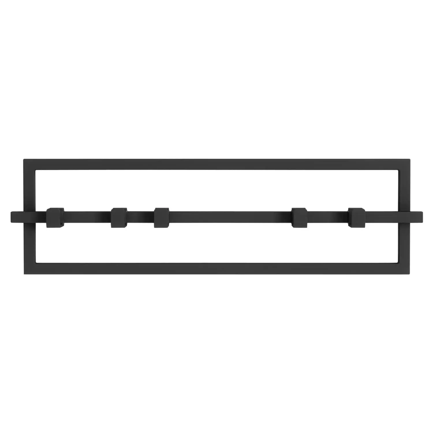

Wall Mounted Modern Sleek Space-Saving Hanger With 5 Retractable Hooks For Coats Scarves Purses