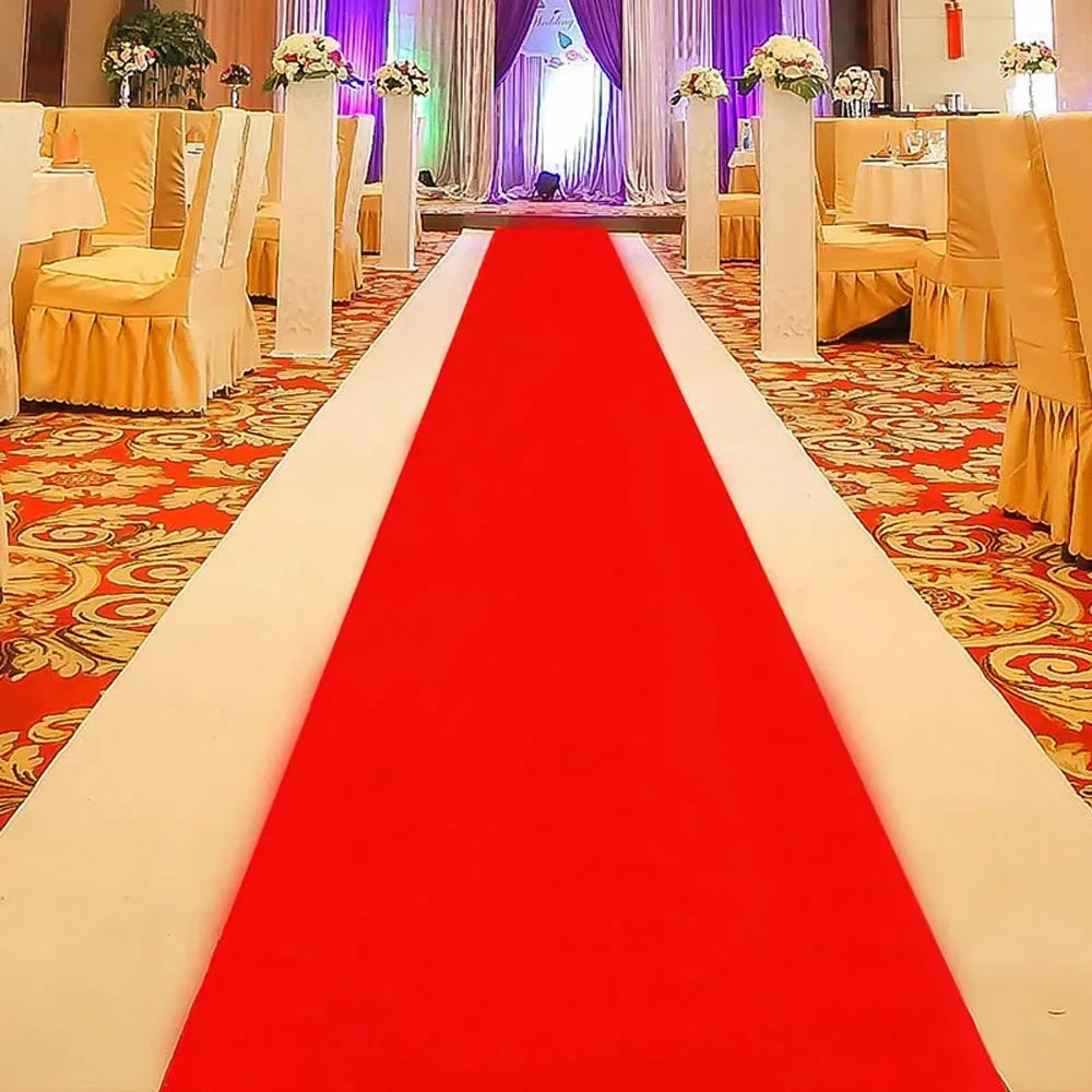 MultiSize Outdoor Red Carpet Star Carpet for Wedding Hotel Film Festival Corridor Celebration Event Decoration Disposable Carpet