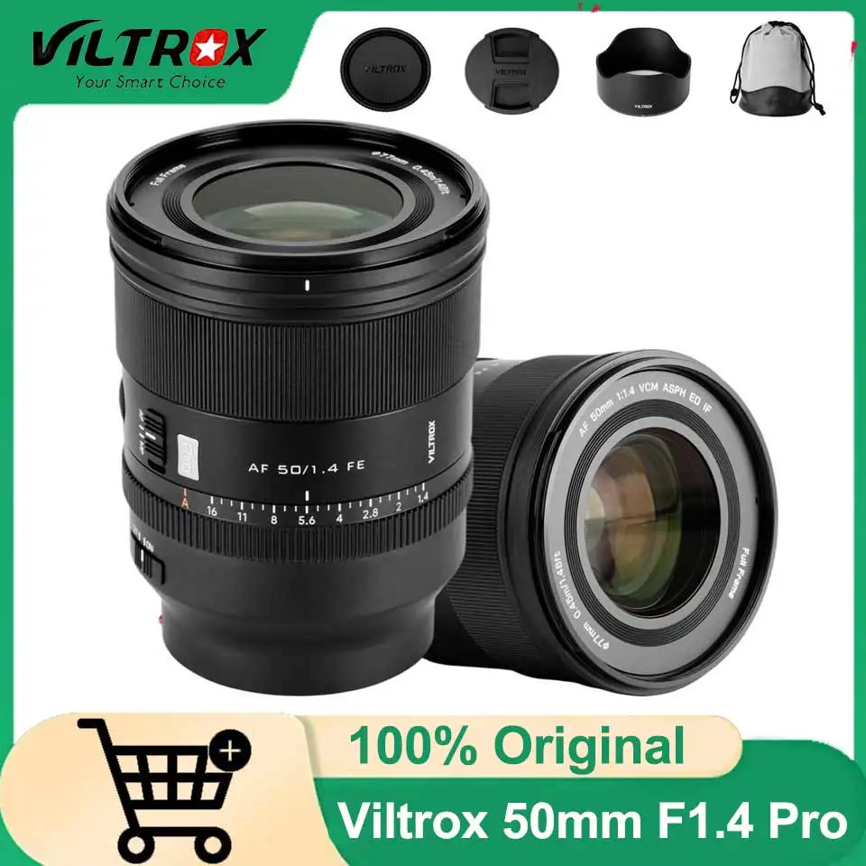 

VILTROX AF 50mm F1.4 Pro Full Frame Lens Auto Focus Large Aperture Prime Lens for Sony E a7iv a7cii a7rv a1ii a6600 a6700 zve1