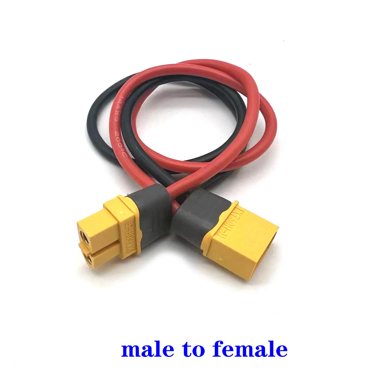 12AWG 14AWG XT60 Female Plug To XT60 Male Plug Adapter Connector Silicone Tin Plated Copper Wire Battery Connection Cable