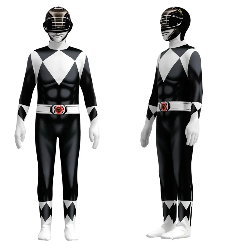 Kinderen Superheld Power Samurai Sentai Shinkager Rangers Kostuum Cosplay Volwassen Jumpsuit Jurk Halloween Party Zentai Pakken