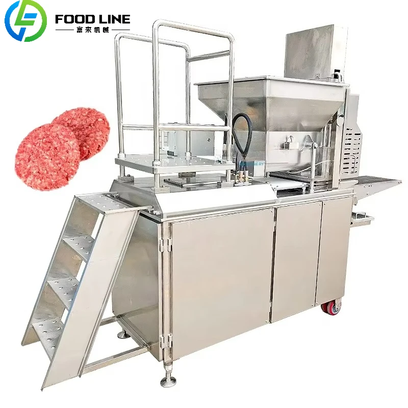 حار بيع التلقائي الجامايكي لحوم البقر برغر باتي صنع تشكيل قالب صب آلة تشكيل باتي همبرغر