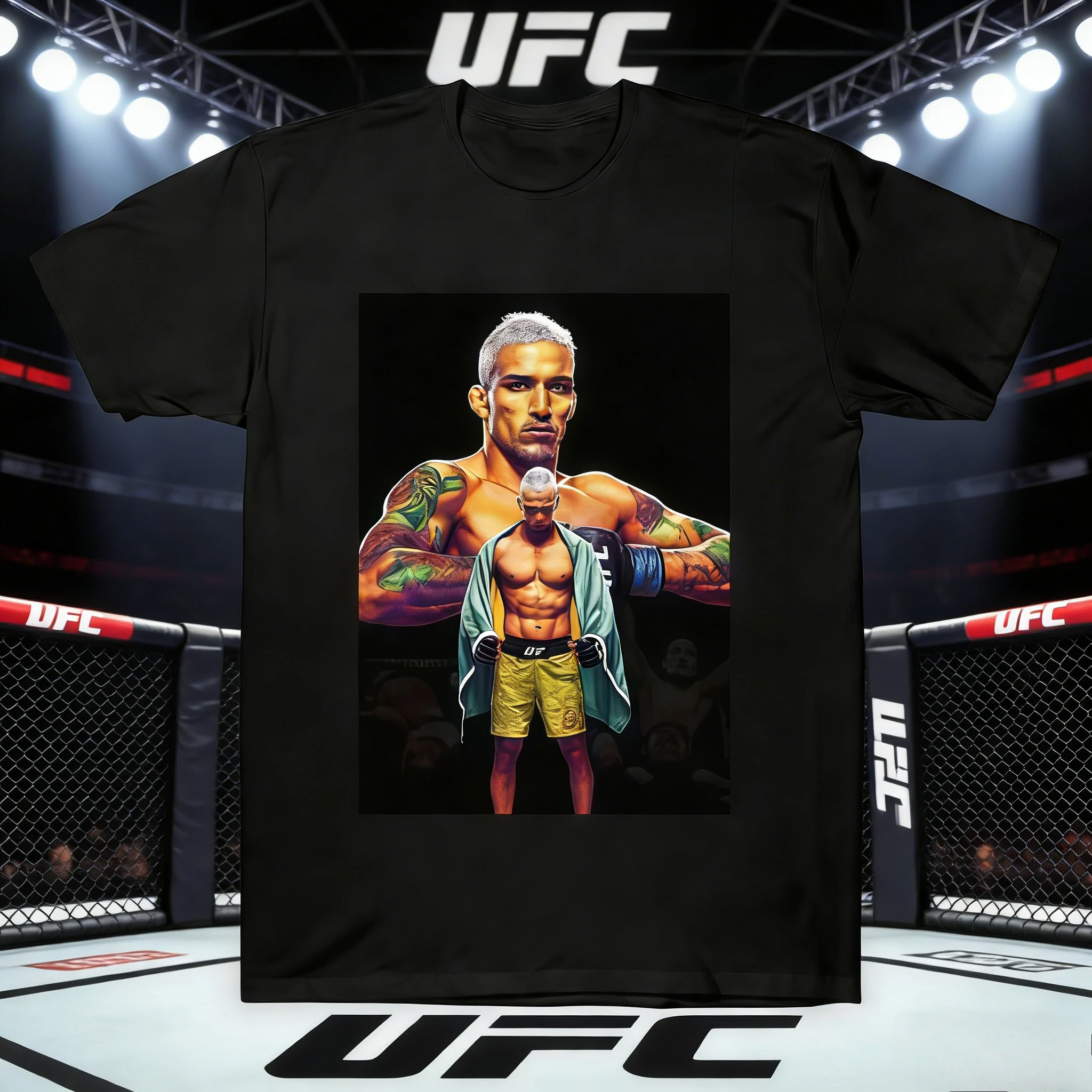 

Летняя коллекция UFC Charles Oliveira 2026 — модная дышащая футболка из чистого хлопка с принтом, подходящая как мужчинам, так и женщинам.