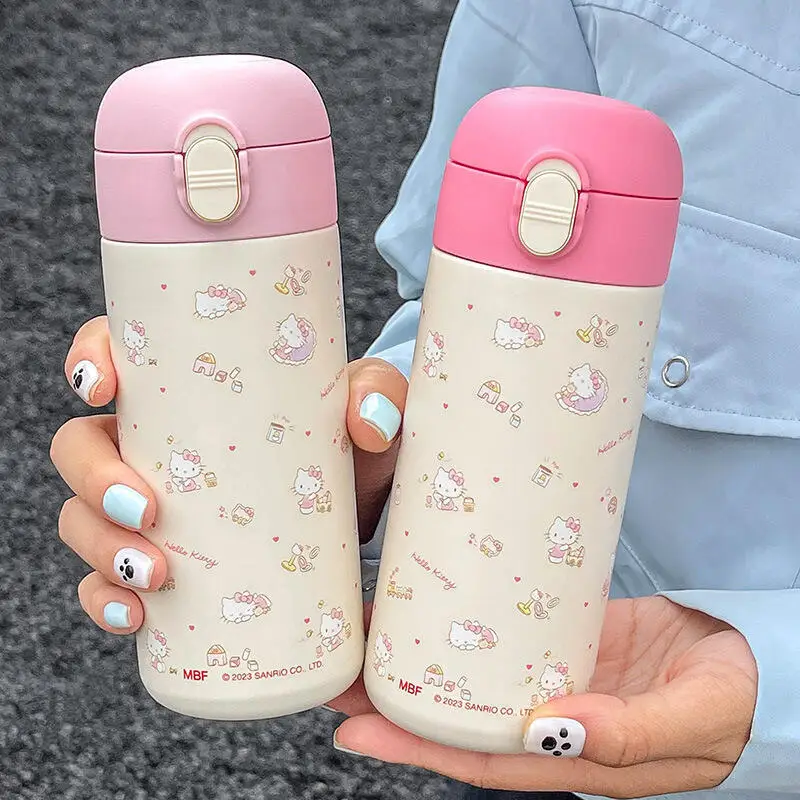 

Милая мультяшная чашка для воды Hellokittys, материал 316, вакуумная чашка, портативная, красивая, вместительная, прямая чашка для питья, праздничный подарок