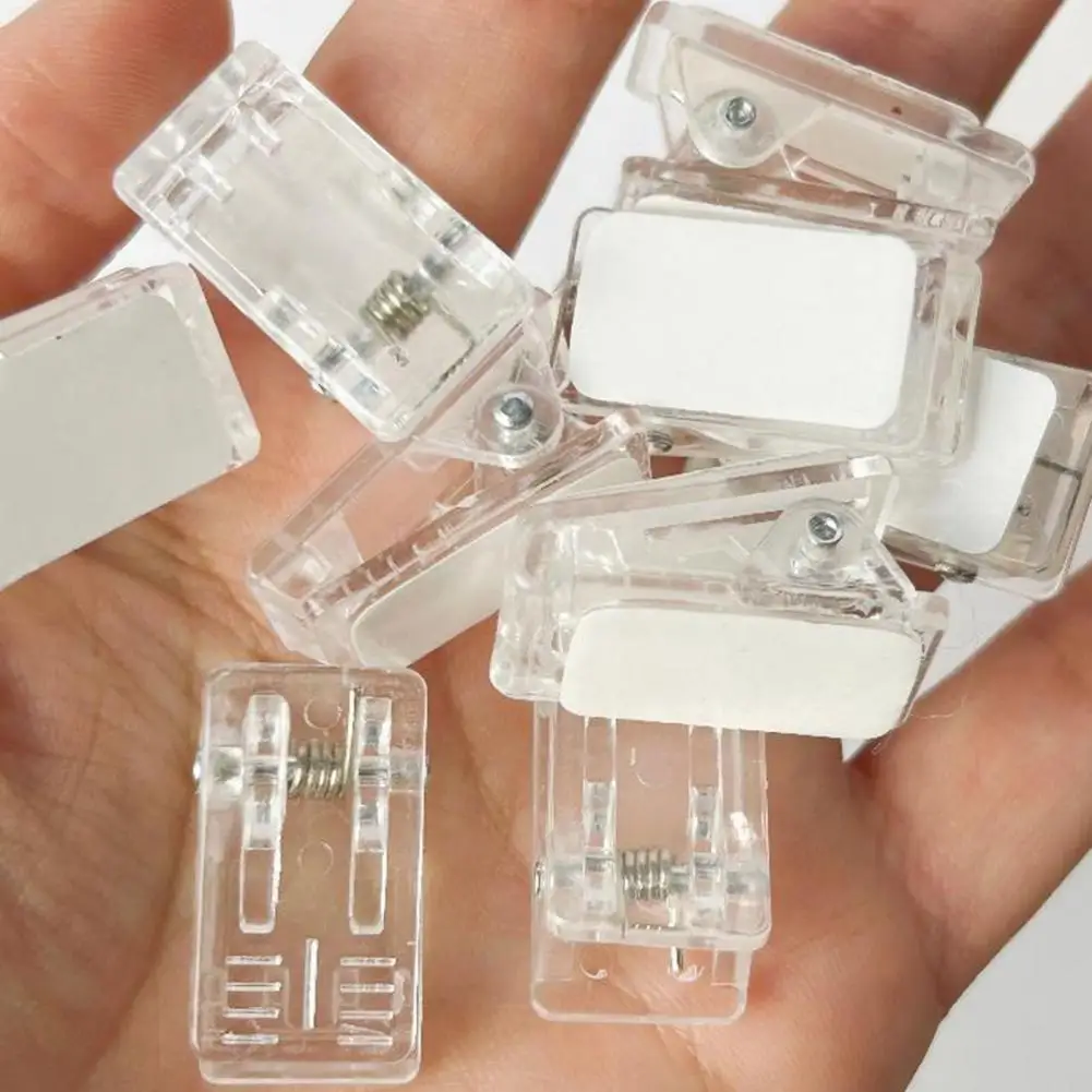 Универсальный клейкий пружинный зажим, набор самоклеящихся зажимов для дома и офиса, гобелен, занавеска для душа, фотографий, документов, плакатов