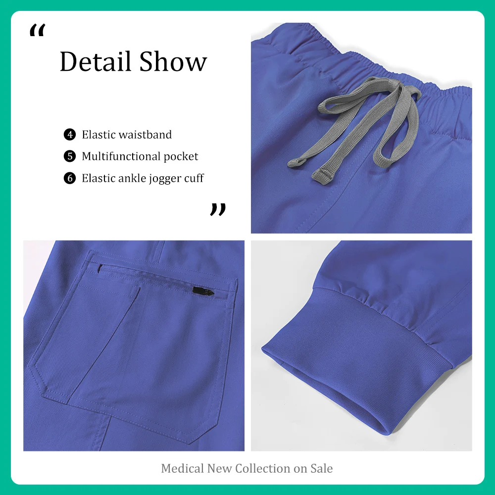 Strój roboczy dla kosmetyczki, kontrola zdrowotna, odzież robocza, fartuchy dentystyczne, uniformy, damskie uniformy spa, bluzki i spodnie dla pielęgniarek w sali operacyjnej.