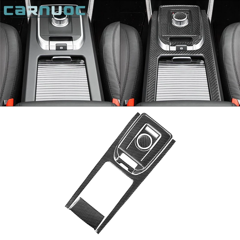 

Carbon Fiber Central Console Stickers Cover Trim For Land Rover Discovery Sport 2015-2019 Car Interior Decorative Accessories