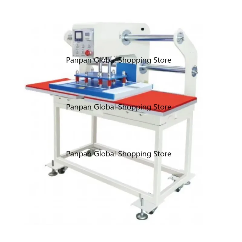New Custom Fully Automatic Pneumatic Double-Station T-Shirt Embossing Machine 40*60 Heat Press Thermal Oil Heating for Leather
