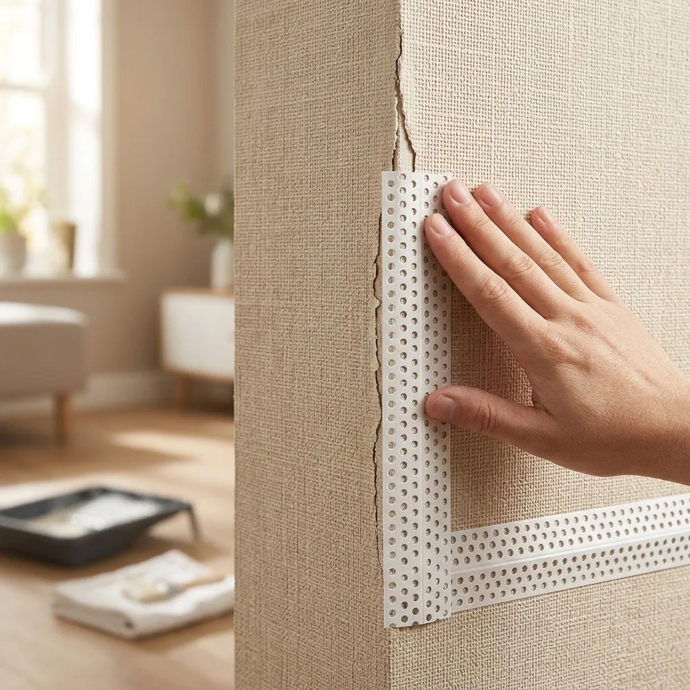 For Internal Wall Corners PVC Wall Seam Tape Drywall Corner Tape For Home Improvement Projects Dual Angle Adaptation