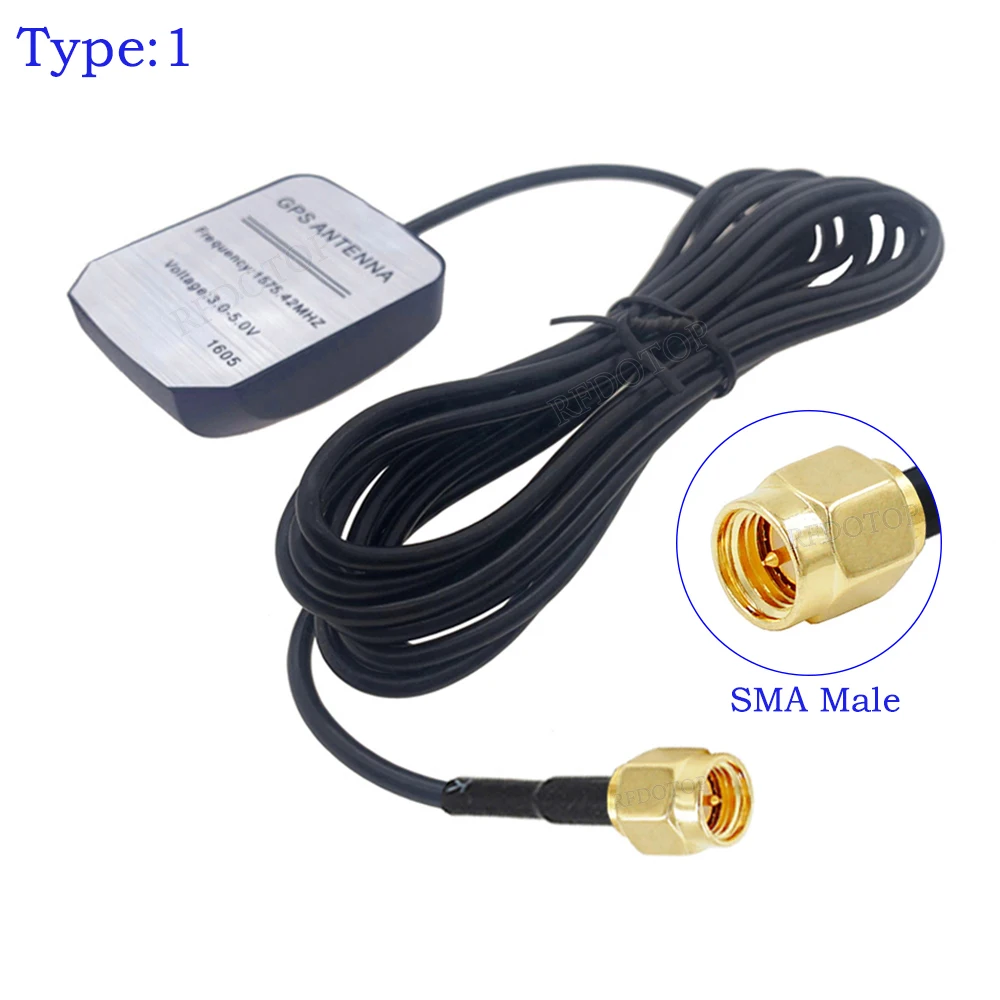 SMA Male GPS Antenna Navigator Amplifier Car Signal Repeater Amplifier GPS Receive And Transmit for Phone Car Navigation System