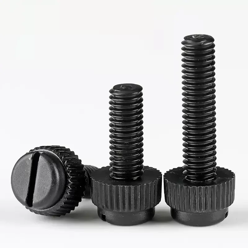 M3 M4 M5 M6 M8 Schwarz-Weiße Nylon Rändelschrauben mit Schlitz für 3D-Drucker und Elektronik – Detail 5
