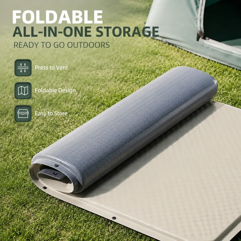 Self-Inflating Sleeping Pad for Camping – Lightweight, Moisture-Resistant Outdoor Air Mattress