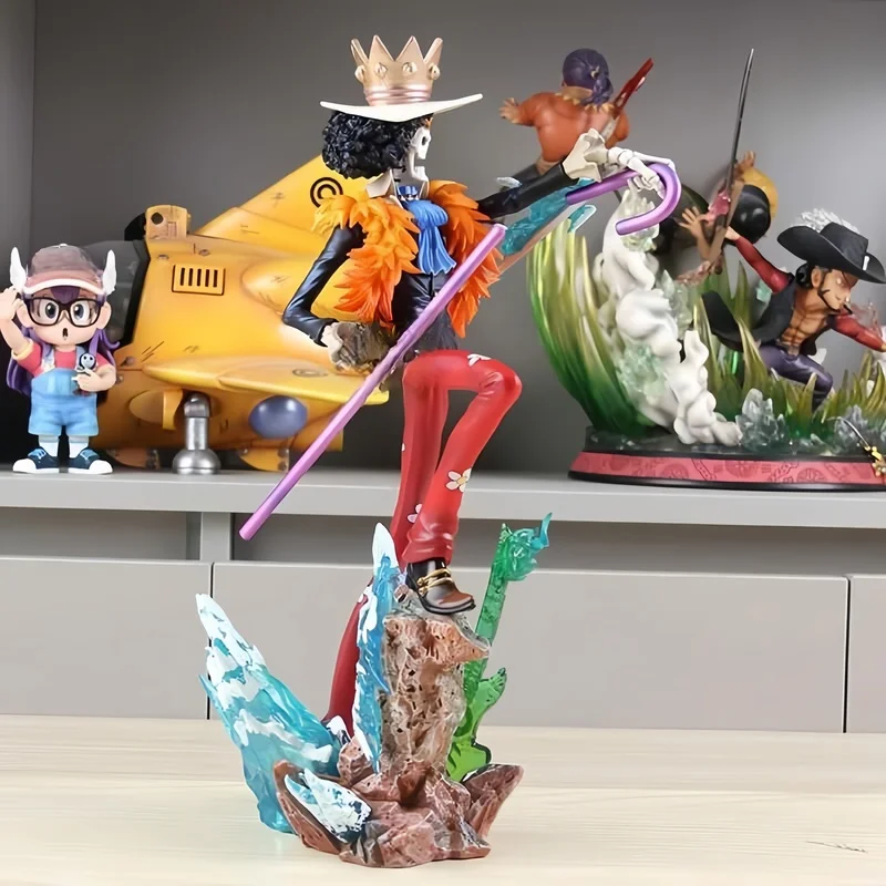 ONE PIECE Figures Brook King of Souls Musician Action Figure Two Years Later Meteor Burukku Anime Figurine Pvc Model Statue Toys