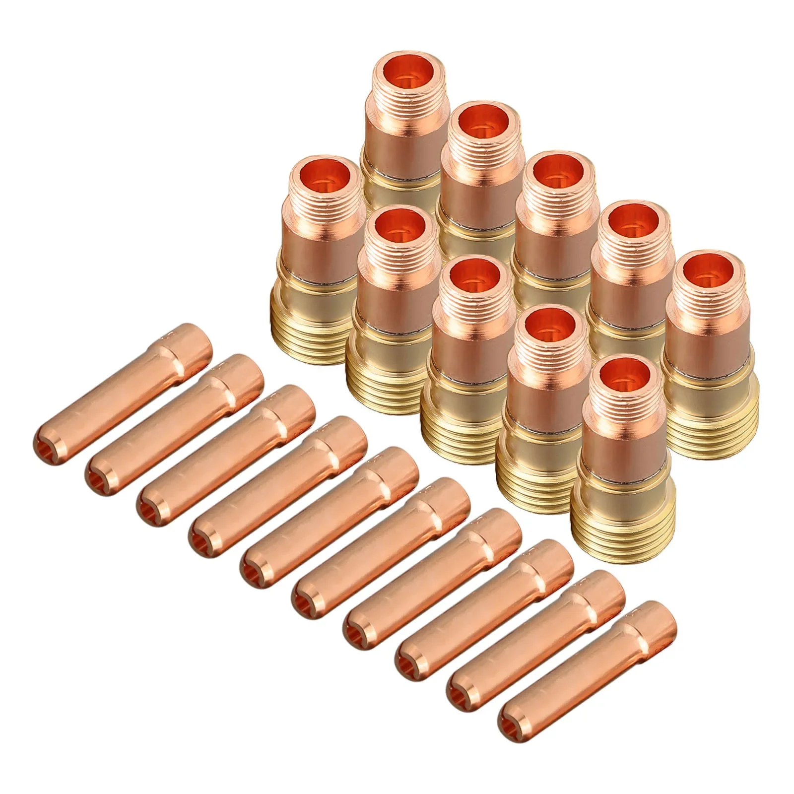 

20 Piece TIG Collet Kit featuring For Stubby Gas Lens Compatibility with Models like 17GL332 and 10N24S for Welders